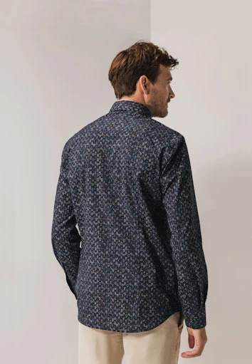 Hemden lange mouw blauw State of Art - Image 3