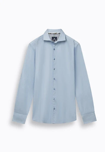 Hemden lange mouw blauw State of Art