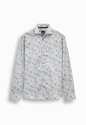 Hemden lange mouw blauw State of Art