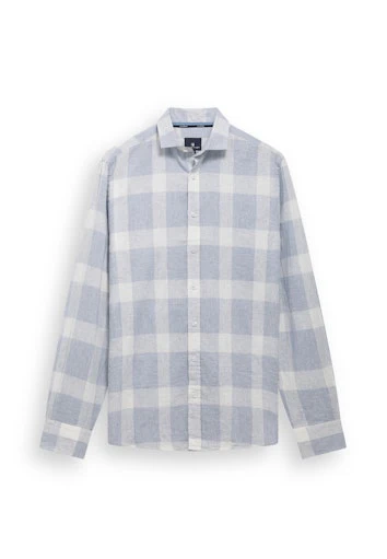 Hemden lange mouw blauw State of Art