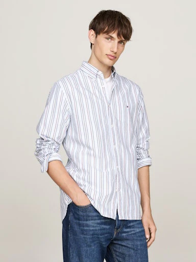 Hemden lange mouw blauw Tommy Hilfiger - Image 3