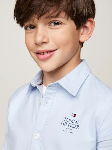 Hemden lange mouw blauw Tommy Hilfiger - Image 3