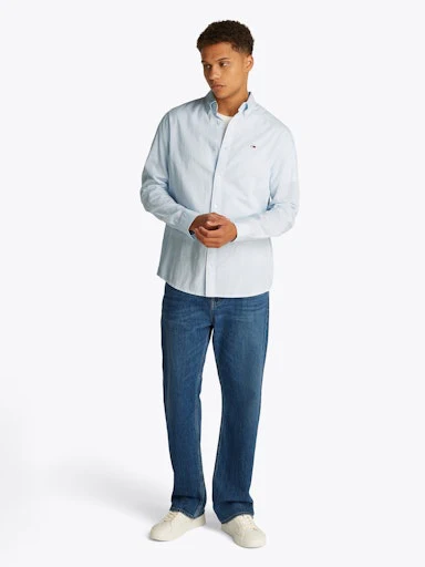 Hemden lange mouw blauw Tommy Jeans - Image 2