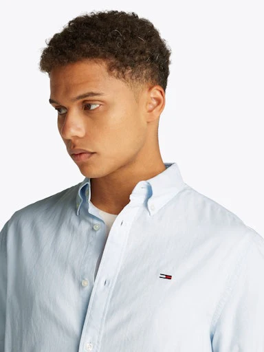 Hemden lange mouw blauw Tommy Jeans - Image 4