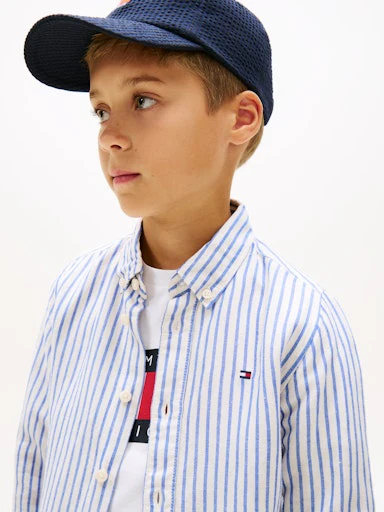 Hemden lange mouw blauw Tommy Hilfiger - Image 4