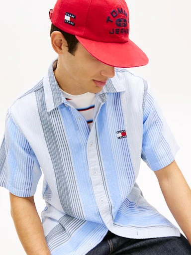Hemden lange mouw blauw Tommy Jeans - Image 4