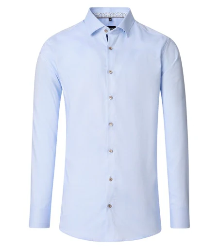 Hemden lange mouw blauw VENTI
