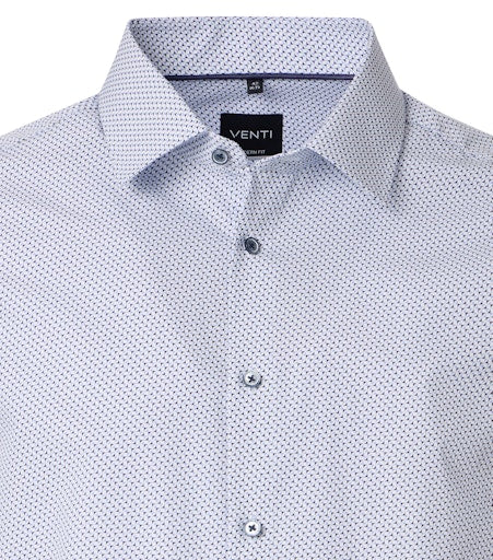 Hemden lange mouw blauw VENTI - Image 3
