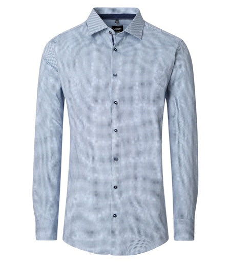 Hemden lange mouw blauw VENTI