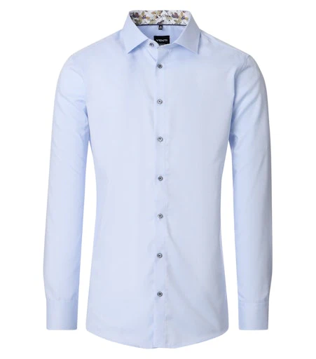 Hemden lange mouw blauw VENTI