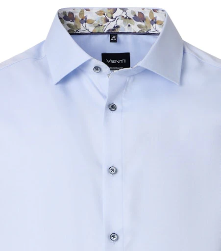 Hemden lange mouw blauw VENTI - Image 3