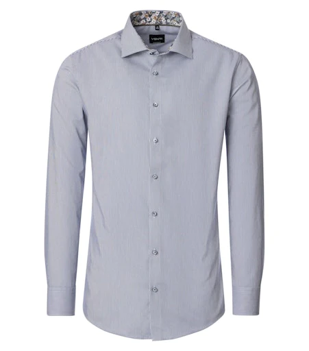 Hemden lange mouw blauw VENTI