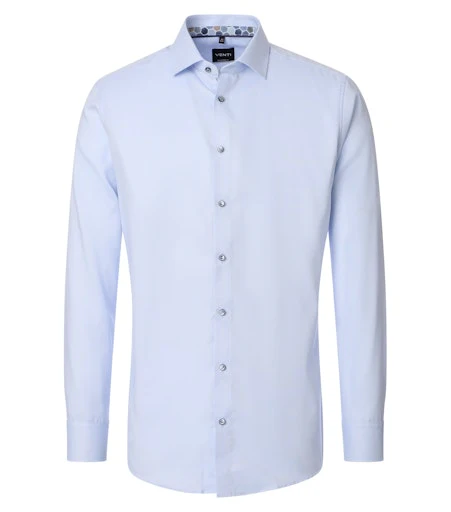 Hemden lange mouw blauw VENTI