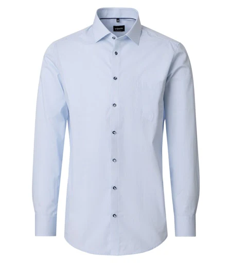 Hemden lange mouw blauw VENTI