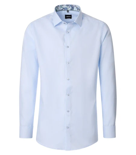 Hemden lange mouw blauw VENTI