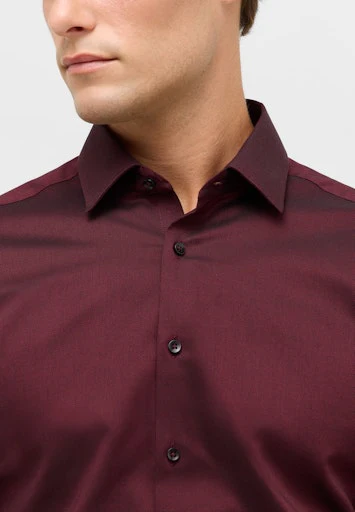 Hemden lange mouw bordeaux ETERNA - Image 3