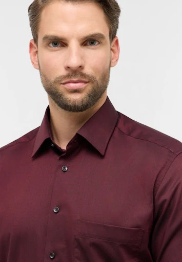 Hemden lange mouw bordeaux ETERNA - Image 3