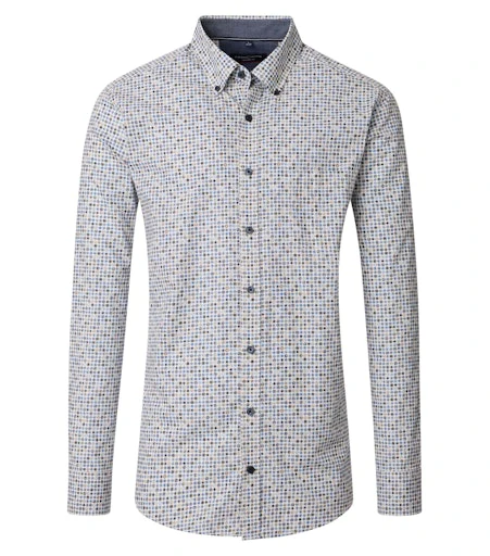 Hemden lange mouw bruin Casa Moda