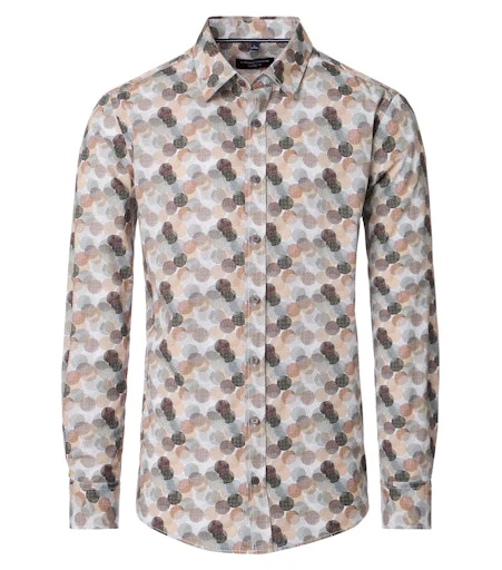Hemden lange mouw bruin Casa Moda