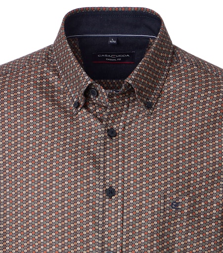 Hemden lange mouw bruin Casa Moda - Image 3
