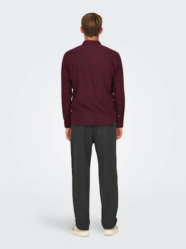Hemden lange mouw bruin ONLY&SONS - Image 7