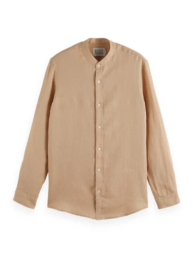 Hemden lange mouw bruin Scotch & Soda