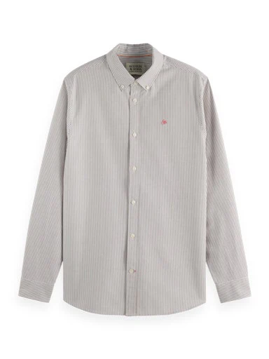 Hemden lange mouw bruin Scotch & Soda