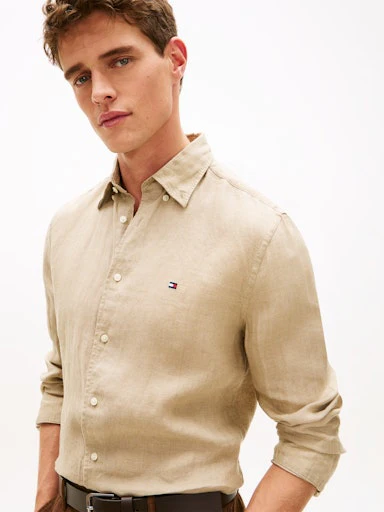 Hemden lange mouw bruin Tommy Hilfiger - Image 4