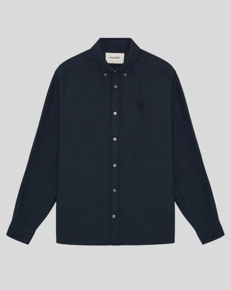 Hemden lange mouw grijs Lyle & Scott - Image 3