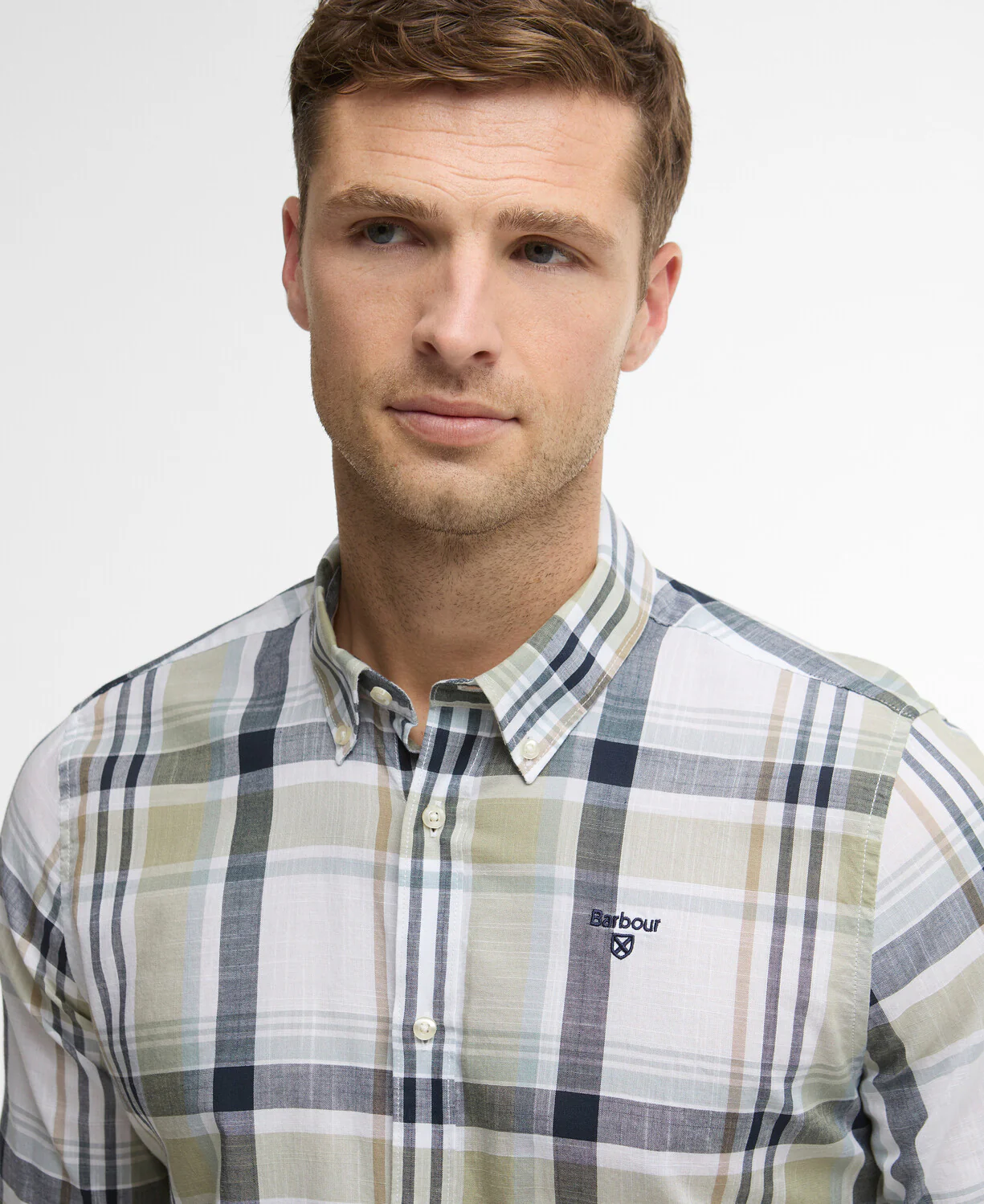 Hemden lange mouw groen Barbour - Image 3