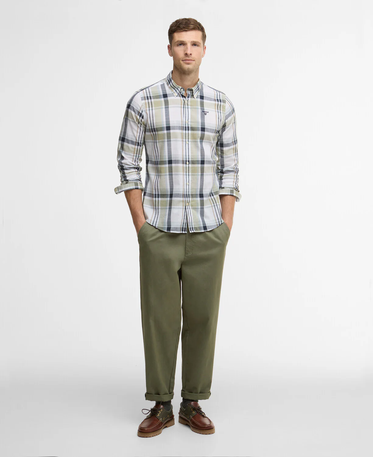 Hemden lange mouw groen Barbour - Image 5