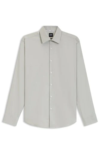 Hemden lange mouw groen Boss Men Black