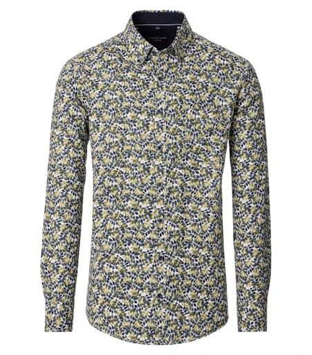 Hemden lange mouw groen Casa Moda