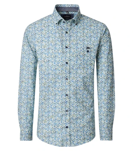 Hemden lange mouw groen Casa Moda