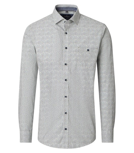 Hemden lange mouw groen Casa Moda