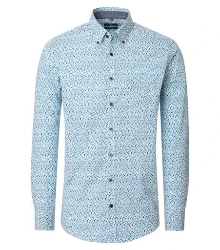 Hemden lange mouw groen Casa Moda