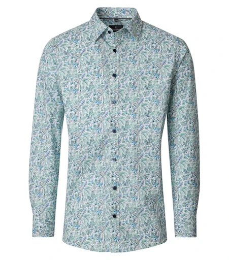 Hemden lange mouw groen Casa Moda