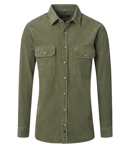 Hemden lange mouw groen Casa Moda