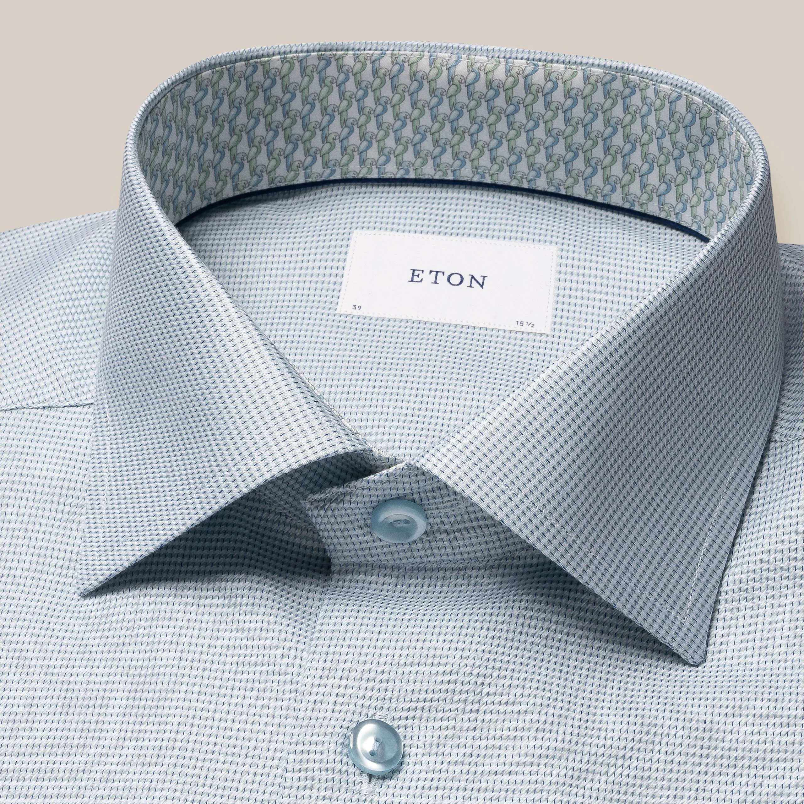 Hemden lange mouw groen ETON SHIRT - Image 5