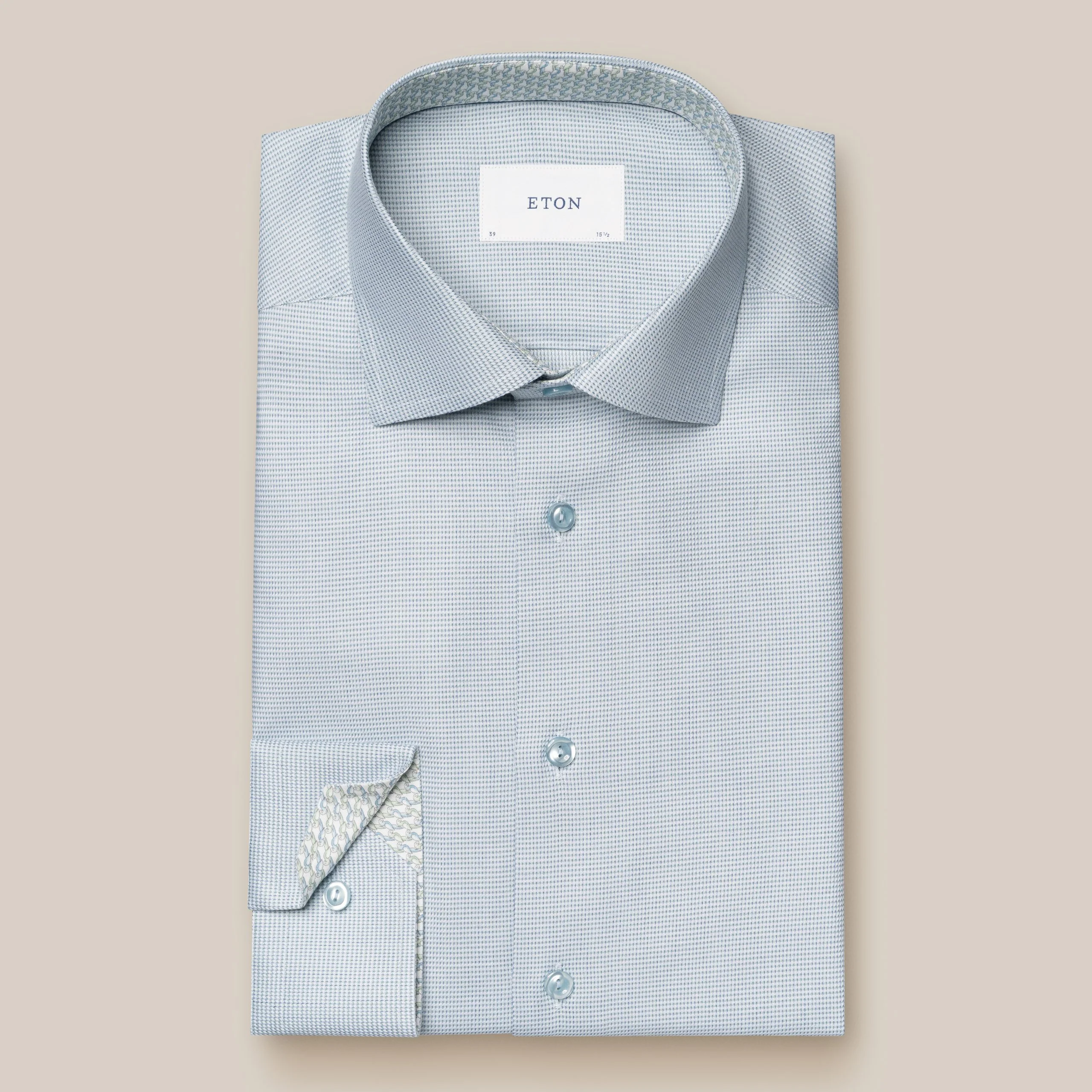 Hemden lange mouw groen ETON SHIRT - Image 7