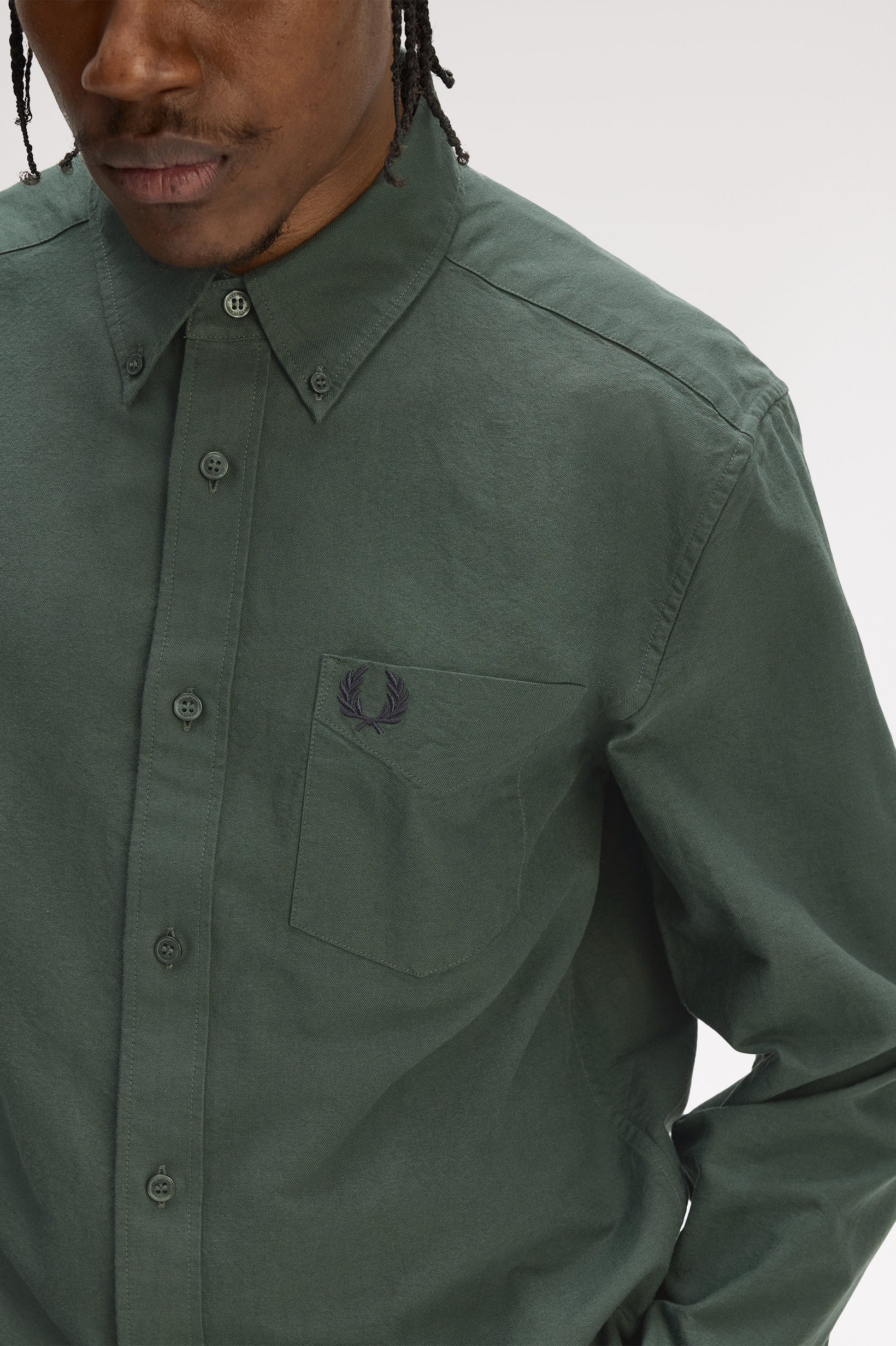 Hemden lange mouw groen Fred Perry - Image 2