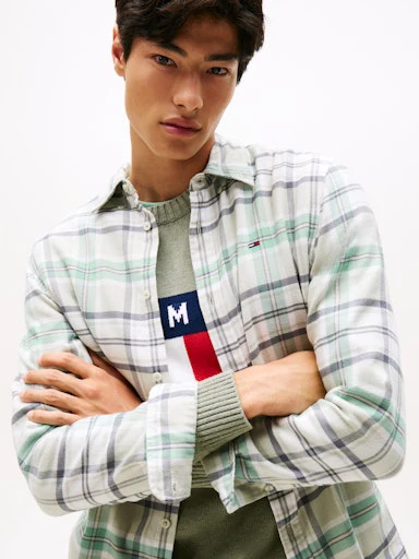 Hemden lange mouw groen Tommy Jeans - Image 5