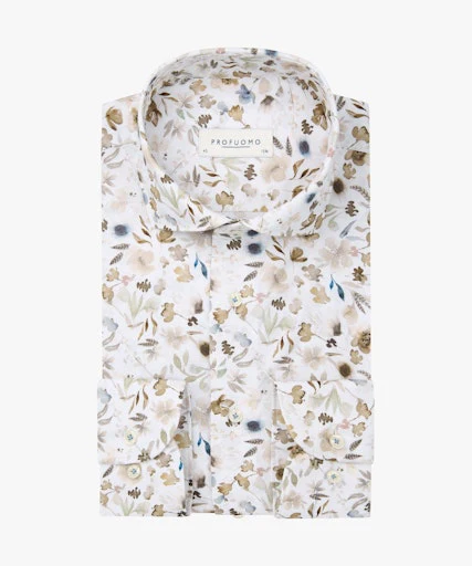 Hemden lange mouw multicolor Profuomo