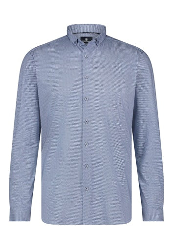 Hemden lange mouw blauw State of Art