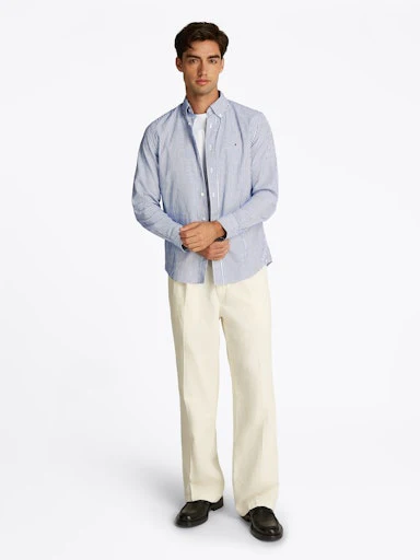 Hemden lange mouw blauw Tommy Hilfiger - Image 8