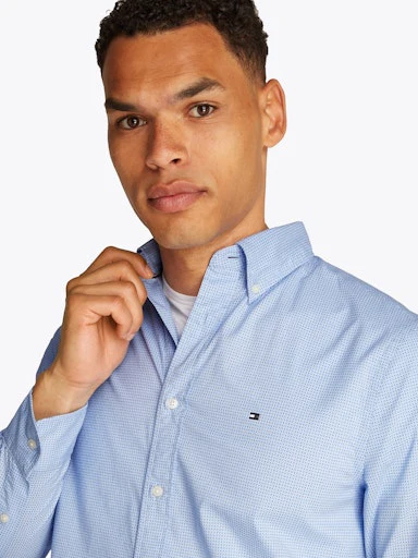 Hemden lange mouw blauw Tommy Hilfiger - Image 4