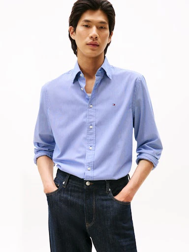 Hemden lange mouw multicolor Tommy Hilfiger