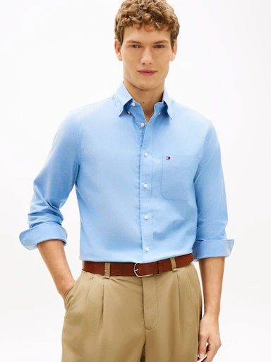 Hemden lange mouw multicolor Tommy Hilfiger