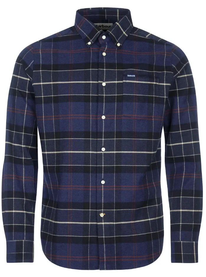 Hemden lange mouw navy Barbour - Image 3