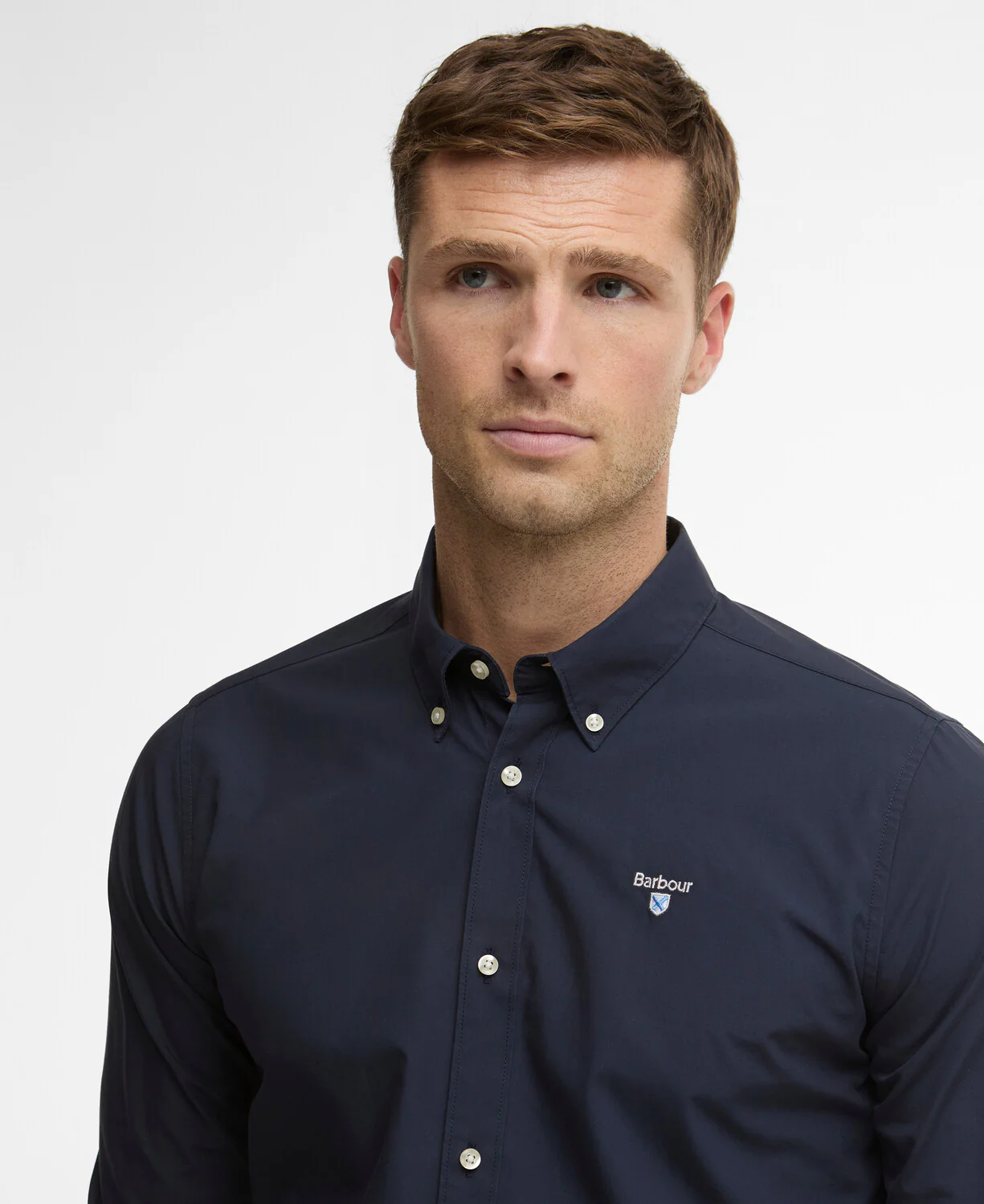 Hemden lange mouw navy Barbour - Image 3